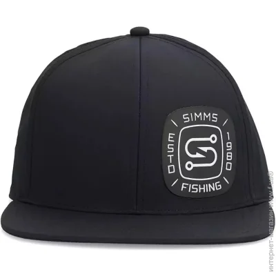 Simms  Flatbill Cap Black (1102-14040-001-00)