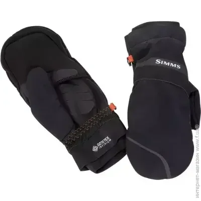  Simms  Gore Infinium Foldover Mitt Black S / (2179123 / 13108-001-20)
