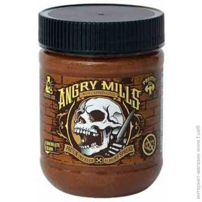 Sinister Labs  Angry Mills Almond Spread Chocolate Chaos Non-Caffeinated 340   (4384300892)