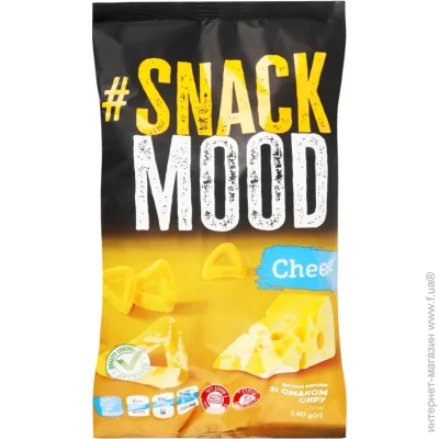 Snack Mood Снеки зі смаком сиру 140 г Snack Mood Снеки зі смаком сиру 140 г
