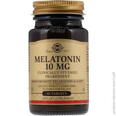   Solgar Melatonin 10 mg 60 Tabs SOL-01956 (000004808)