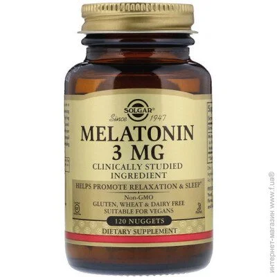   Solgar Melatonin 3 mg 120 Nuggets (000004809)