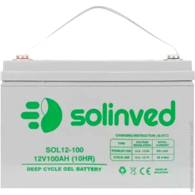 Аккумулятор для ИБП Solinved Аккумулятор GEL 12 В 100 Ач Аккумулятор для ИБП Solinved Аккумулятор GEL 12 В 100 Ач