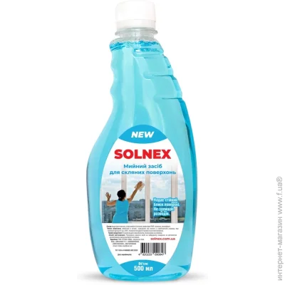 Миючий засіб для скла та дзеркал Solnex запаска 0,5 л Миючий засіб для скла та дзеркал Solnex запаска 0,5 л