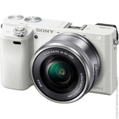  Sony Alpha 6000 + 16-50mm White (ILCE6000LW.CEC)