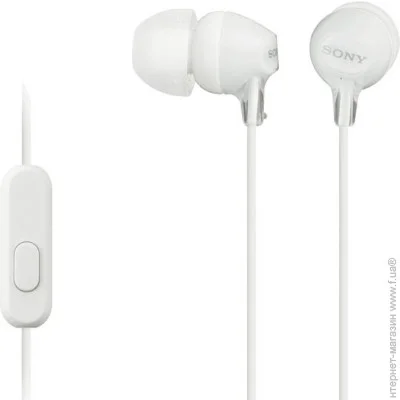Навушники Sony MDR-EX15AP White Навушники Sony MDR-EX15AP White