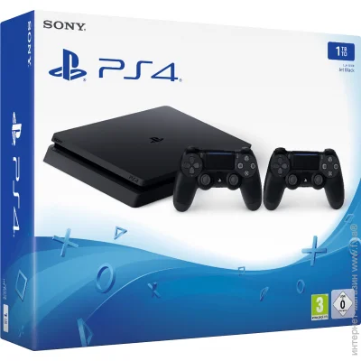   Sony PlayStation 4 Slim 1TB + DualShock 4 V2 Black