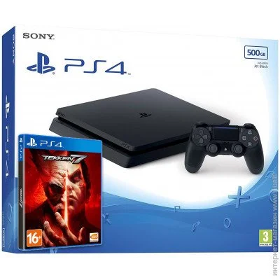   Sony PlayStation 4 Slim 500GB + Tekken 7,  