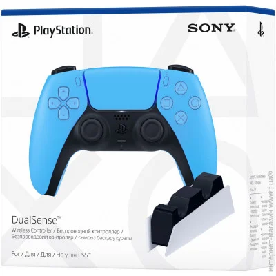  Sony DualSense (Ice Blue) +    Sony DualSense Charging Station (75789)