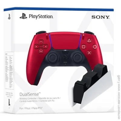  Sony DualSense (Volcanic Red) +    Sony DualSense Charging Station (14977)