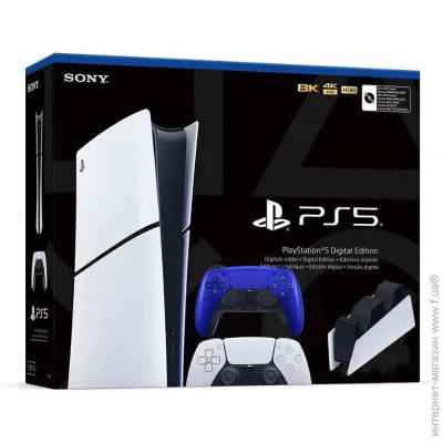     Sony PlayStation 5 Slim Digital Edition 1Tb +  DualSense (Cobalt Blue) +  Charging Station (64945)