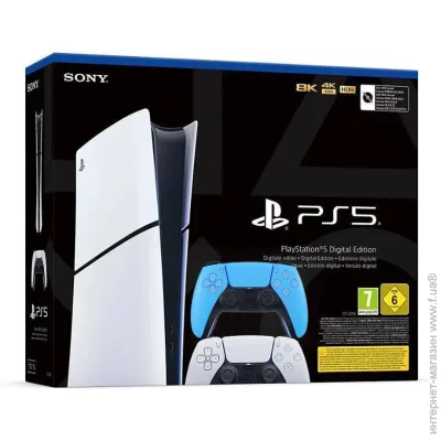     Sony PlayStation 5 Slim Digital Edition 1Tb +  DualSense (Ice Blue) (75477)