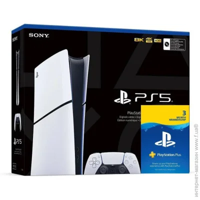     Sony PlayStation 5 Slim Digital Edition 1Tb +   PS Plus (3 ) (25522)