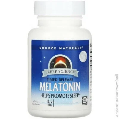     Source Naturals Melatonin 3mg Sleep Science Timed Release, 120 