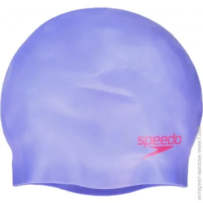 Speedo    Moulded Silc Cap Ju Onesize  Purple/Red (8-70990D438) (5053744445304)