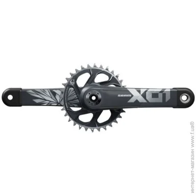  Sram  X01 Eagle Boost 148 DUB 12s 165 w Direct Mount 32T X-Sync 2 Chainring Lunar Polar Black (1052-00.6118.603.013)