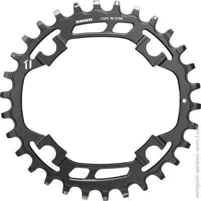 Sram ǳ X-Sync Steel 30T 94BCD Steel 3.5 mm Black 11 sp (1052-11.6218.026.000)