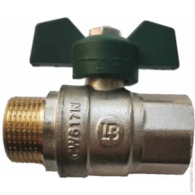 STA Кран шаровой в/н 25 бабочка зеленая никель LB STA Кран шаровой в/н 25 бабочка зеленая никель LB