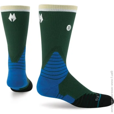  Stance Logo Crew Bucks (M559C5LCBK-GRN-42-46)