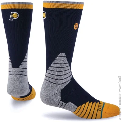 Stance NBA Indiana Pacers Logo Crew Basketball Socks (M559C5LCPA-NVY-38-42)