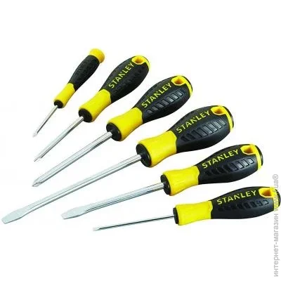 Отвертка Stanley Essential, 6шт. (STHT0-60208) Отвертка Stanley Essential, 6шт. (STHT0-60208)