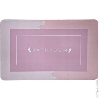 Антискользящий коврик Stenson Коврик суперпоглощающий в ванную 40*60см прямоуголь. R30937 (розовый) (R30937 pink) Антискользящий коврик Stenson Коврик суперпоглощающий в ванную 40*60см прямоуголь. R30937 (розовый) (R30937 pink)