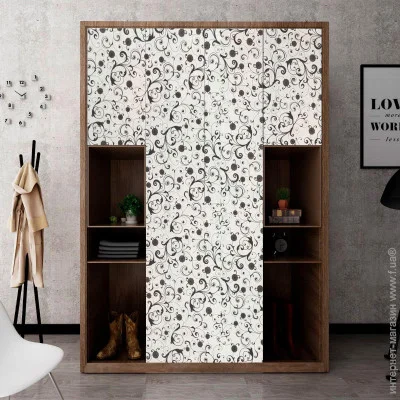 Sticker Wall Самоклеюча плівка білі вензелі 0,45х10м (10175) (SW-00000828) Sticker Wall Самоклеюча плівка білі вензелі 0,45х10м (10175) (SW-00000828)