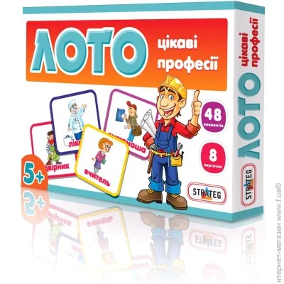 Настольная игра Strateg Интересные профессии (165) Настольная игра Strateg Интересные профессии (165)