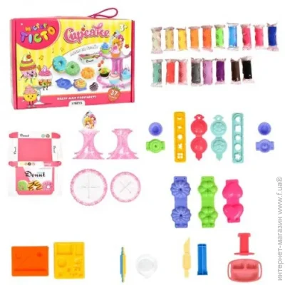 Strateg Набор для творчества Мистер тесто. Cupcake" укр, 253925 (41016) Strateg Набор для творчества Мистер тесто. Cupcake" укр, 253925 (41016)