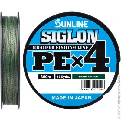 Sunline  Siglon PE 4 300m #1.2/0.187mm 20lb/9.2kg - (1013-1658.09.47)