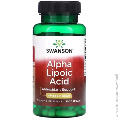   Swanson -  Alpha Lipoic Acid 100 mg 120 caps (1086-100-76-7937499-20)