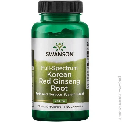   Swanson Korean Red Ginseng Root 400 mg 90 Caps (000019616)
