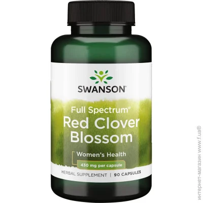     Swanson Red Clover Blossom 430 mg Full Spectrum, 90  (if7772)