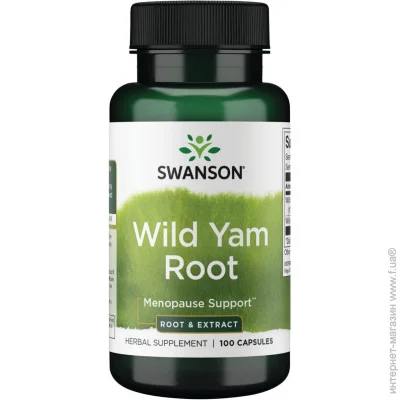 Спеціальна добавка Swanson Дикий ямс Wild Yam Root 100 капсул Спеціальна добавка Swanson Дикий ямс Wild Yam Root 100 капсул