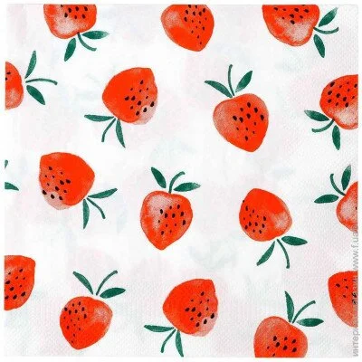  Talking Tables   Strawberry Fields (STRAWB-NAPKIN)