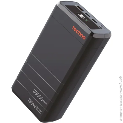  Techno 38000mAh 130W Black (PDC130)