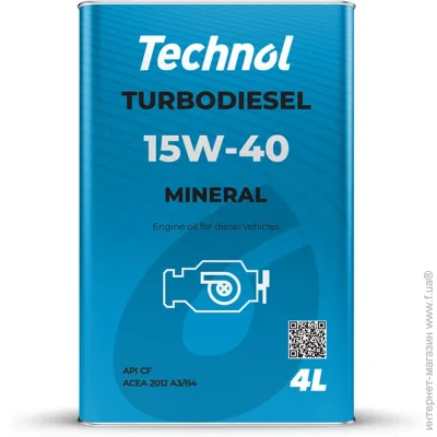   Technol Turbodiesel 15W-40, 4 (TL91004)