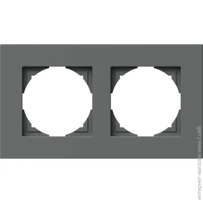 Tem Logiq Рамка двухместная универсальная антрацит OF20AT-U Tem Logiq Рамка двухместная универсальная антрацит OF20AT-U
