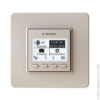 Терморегулятор Terneo pro слонова кістка Терморегулятор Terneo pro слонова кістка