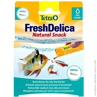 Корм Tetra Ласощі желе для риб Фреш Деліка криль 48г (4004218236707) Корм Tetra Ласощі желе для риб Фреш Деліка криль 48г (4004218236707)
