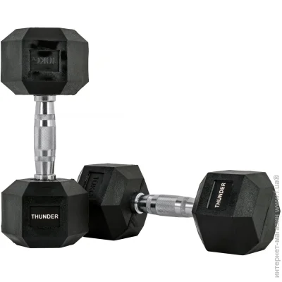Thunder   10  (HEXAGONAL-DUMBBELLS-10KG)