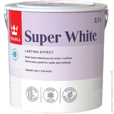 Tikkurila   Super White  2.5 3.9
