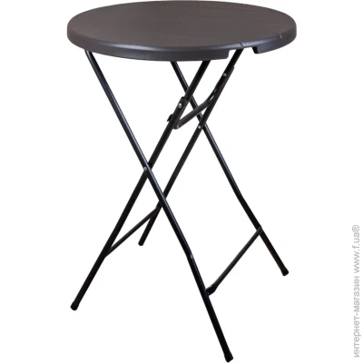 Стол Time Eco Стол складной круглый ТО-1848, графит, 0,8 м диаметр (4820211101640) Стол Time Eco Стол складной круглый ТО-1848, графит, 0,8 м диаметр (4820211101640)