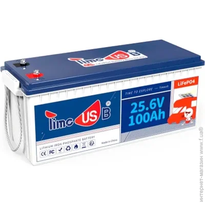    Timeusb 25.6V/100Ah BMS 100A LiFePO4