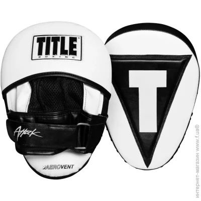  Title Boxing   Boxing Attack Big-T Punch Mitts 2.0 White/Black