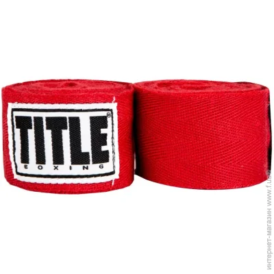 Title Boxing    Boxing Traditional Weave 180" HW RD, Red 4.5 