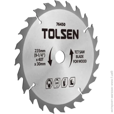   Tolsen Otradnoy Disk, 185x40tx30mm (76431t)