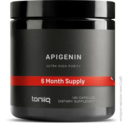 Специальная добавка Toniiq Апигенин Ultra High Purity Apigenin 180 капсул Специальная добавка Toniiq Апигенин Ultra High Purity Apigenin 180 капсул