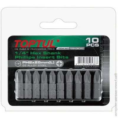    1/4" TOPTUL L25 PH2 10. FSBA0802G