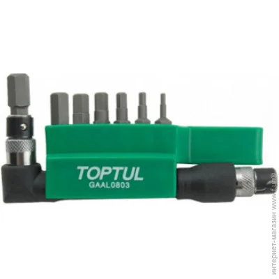    Toptul  -.  1/4" HEX 2-8 8. (GAAL0803)